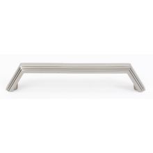 Nicole 4" Center to Center Modern Angled Ridged Solid Brass Cabinet Handle / Drawer Pull