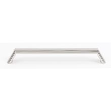 Nicole 8" Center to Center Solid Brass Modern Angled Ridged Cabinet Handle / Drawer Pull