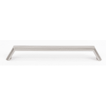 Nicole 8" Center to Center Solid Brass Modern Angled Ridged Cabinet Handle / Drawer Pull