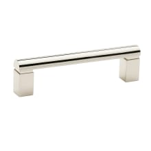 Vogue 4" Center to Center Solid Brass Bold Cabinet Handle / Drawer Pull