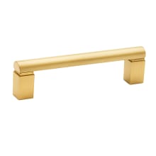 Vogue 4" Center to Center Solid Brass Bold Cabinet Handle / Drawer Pull