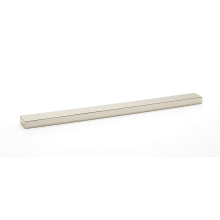 Tempo 12" Center to Center Modern Linear Solid Brass Large Cabinet Handle with Recessed Lip Grip