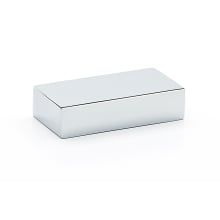 Tempo 1-1/2"  Center to Center Modern Linear Small Block Flush Mount Cabinet Handle / Drawer Pull with Recessed Lip Grip