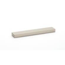 Tempo 6" Center to Center Modern Solid Brass Linear Block Flush Mount Cabinet Handle with Recessed Lip Grip