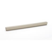 Simplicity 12" Center to Center Linear Flush Mount Solid Brass Rectangular Cabinet Handle / Drawer Pull - Solid Brass