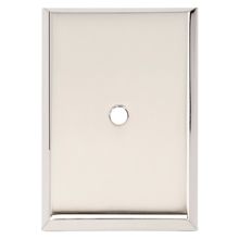 Traditional 1-3/4" X 2-5/8" Solid Brass Rectangular Escutcheon Backplate for Cabinet Knobs