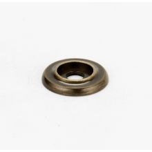 Traditional 3/4" Round Solid Brass Ring Cabinet Knob Backplate