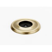 Traditional 1-3/4" Round Solid Brass Cabinet Knob Backplate with Beveled Edge
