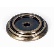Charlie's 1-1/4 Inch Round Solid Brass Cabinet Knob Backplate