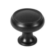 Charlies 1-1/4" Round Ridged Traditional Mushroom Solid Brass Cabinet Knob Drawer Knob