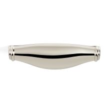 Charlie's 4" Center to Center Contemporary Solid Brass Cabinet Cup Pull / Drawer Cup Pull