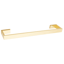 Linear 12" Wide Solid Brass Modern Bathroom Towel Rod Bar