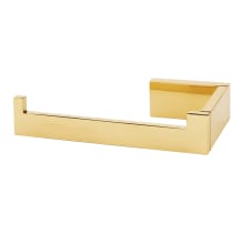 Linear 6" Wide Solid Brass Euro Modern Left Hand Slide Bar Toilet Paper Holder