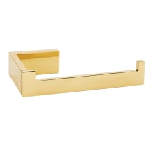 Linear 6" Wide Solid Brass Euro Modern Right Hand Slide Bar Toilet Paper Holder