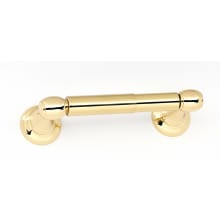 Royale 6-1/4" Wide Horizontal Traditional Brass Toilet Paper Holder