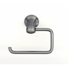 Royale 5-1/2" W Euro Single Hook Slide On Solid Brass Toilet Paper Holder