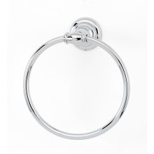 Charlie's 6" Round Traditional Solid Brass Bathroom Towel Ring