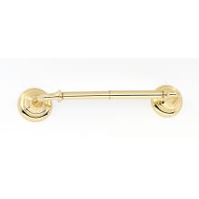 Charlie's 7"W Traditional Style Solid Brass Spring Action Toilet Paper Holder