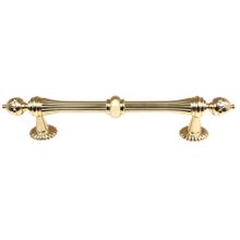 Ornate 6" Center to Center Victorian Traditional Solid Brass Cabinet Bar Handle / Drawer Bar Pull