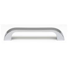 Traditional 3-3/4" Center to Center Soft Curved Square Luxury Solid Brass Cabinet Handle / Drawer Pull