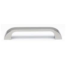 Traditional 3-3/4" Center to Center Soft Curved Square Luxury Solid Brass Cabinet Handle / Drawer Pull