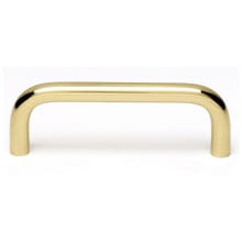 Traditional 3" Center to Center Luxury Solid Brass Wire Style Cabinet Handle / Drawer Pull