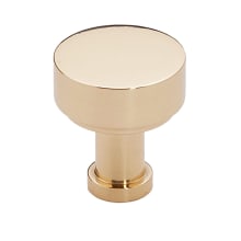 Moderne 3/4" Small Round Modern Disc Solid Brass Cabinet Knob / Drawer Knob