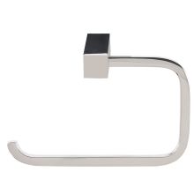 Spa II Modern 5.5"W Euro Hook Slide On Toilet Paper Holder - Made of Solid Brass