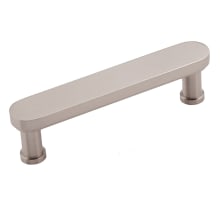Moderne 3" Center to Center Flat Oval Bar Solid Brass Cabinet Handle / Drawer Pull