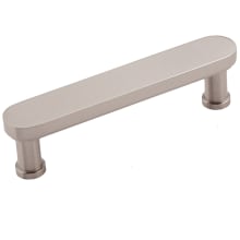Moderne 4" Modern Flat Bar Solid Brass Cabinet Handle / Drawer Pull