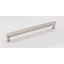 Moderne 8" Center to Center Flat Bar Solid Brass Cabinet Handle / Drawer Pull