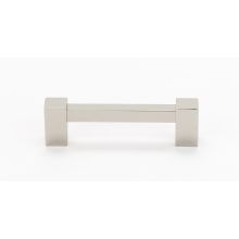 Contemporary II 6" Center to Center Solid Brass Square Cabinet Handle / Drawer Pull