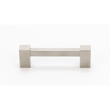 Contemporary II 6" Center to Center Solid Brass Square Cabinet Handle / Drawer Pull