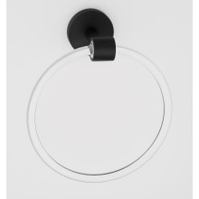 Contemporary Acrylic 6 Inch Diameter Towel Ring