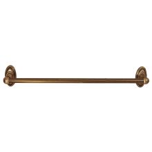 Classic Traditional 18"  Wide Solid Brass Bathroom Towel Bar with 3/4 Inch Diameter Bar