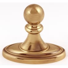 Classic 1-3/4"W Traditional Ball Style Single Wall Mount Solid Brass Bath Robe Towel Hook