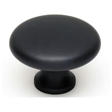 Classic 1-1/2" Round Farmhouse Traditional Smooth Mushroom Solid Brass Cabinet Knob / Drawer Knob