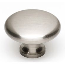 Classic 1-1/2" Round Farmhouse Traditional Smooth Mushroom Solid Brass Cabinet Knob / Drawer Knob