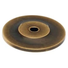 Traditional 1-1/2" Round Solid Brass Cabinet Knob Backplate