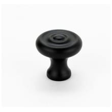 Classic Traditional 3/4" Small Round Ridged Edge Solid Brass Mushroom Cabinet Knob / Drawer Knob