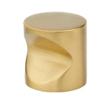 Contemporary 1" Cylinder Button Whistle Solid Brass Cabinet Knob / Drawer Knob