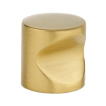 Contemporary  - 3/4" Button Whistle Solid Brass Cabinet Knob / Whistle Drawer Knob