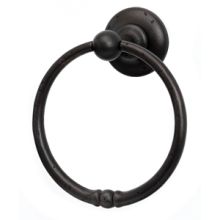 Sierra 6" Round Distressed Rustic Solid Bronze Bathroom Towel Ring