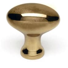 Contemporary 1-1/4" Farmhouse Egg Oval Solid Brass Cabinet Knob / Drawer Knob