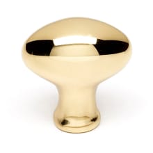 Contemporary 1-1/4" Farmhouse Egg Oval Solid Brass Cabinet Knob / Drawer Knob