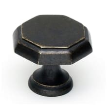 Contemporary 1-1/4" Geometric Beveled Octagon Solid Brass Cabinet Knob / Drawer Knob