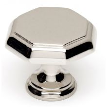 Contemporary 1-1/4" Geometric Beveled Octagon Solid Brass Cabinet Knob / Drawer Knob