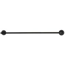 Contemporary I - 30" Wide Solid Brass Bathroom Single Rod Towel Bar