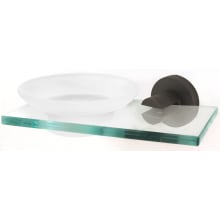 Contemporary I Frosted Glass Soap Dish