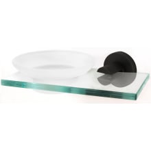 Contemporary I Frosted Glass Soap Dish